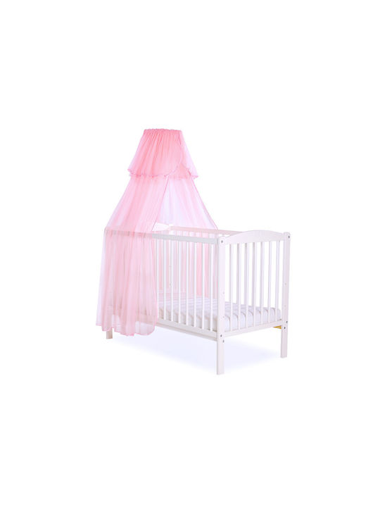 Bobono Bobono Baby Moskitonetz für Kinderbett aus Rosa Tüll 470x160cm