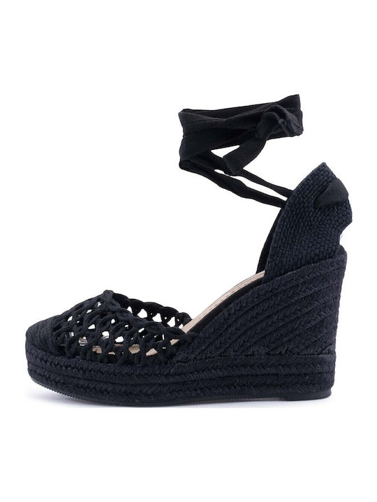 Women's Platform Espadrilles Black
