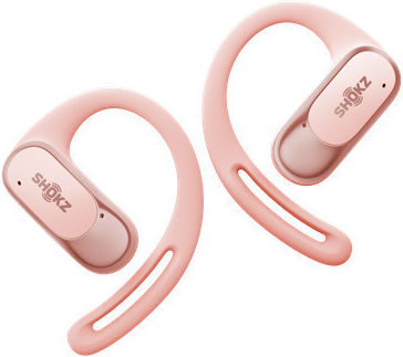Shokz OpenFit Air Open Ear Bluetooth Handsfree Ακουστικά με Αντοχή στον Ιδρώτα και Θήκη Φόρτισης Ροζ