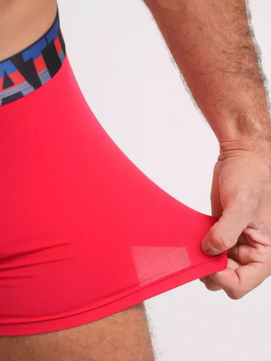 Men's Boxer Red with Patterns