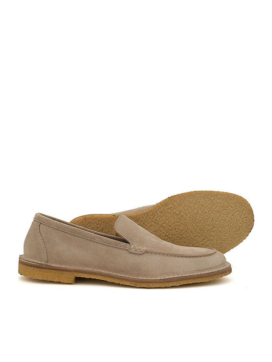 Wildleder Herren Mokassins in Beige Farbe