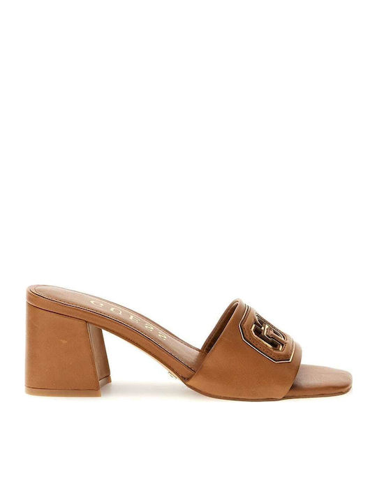 Leather Sandals Tabac Brown