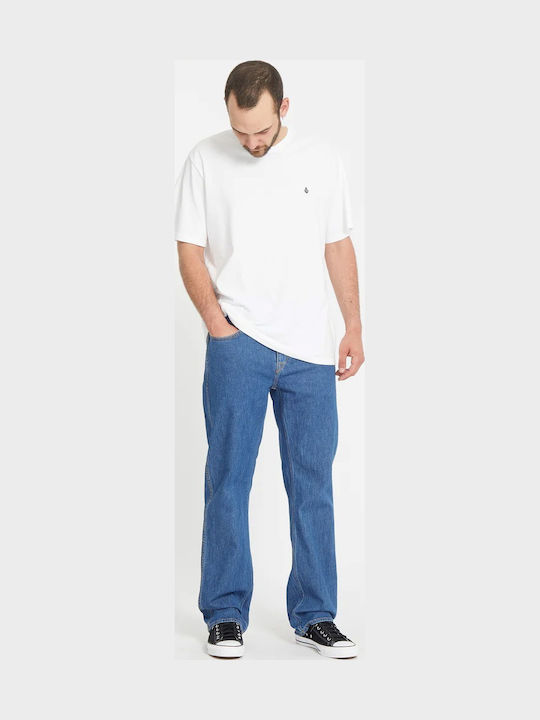Modown Men's Jeans Pants with Relaxed Fit Bold Blue