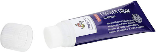 Cremă pentru piele Shoeboy's 75ml 47 Tub cu cremă de vopsea pentru piele neagră cu burete negru