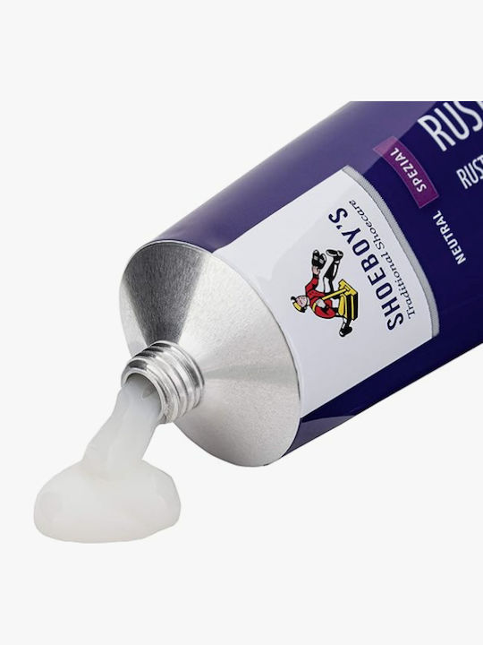 Крем за кожа Shoeboy's Leather Rustic 75ml Специална грижа Импрегниране Водоустойчивост Туба с гъба Неутрален