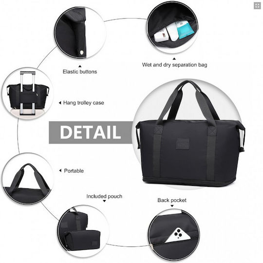 Miss Lulu Set Sack Voyage Black Fabric