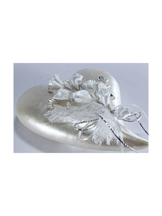 Heart Tail Silver White 0520038 Decor