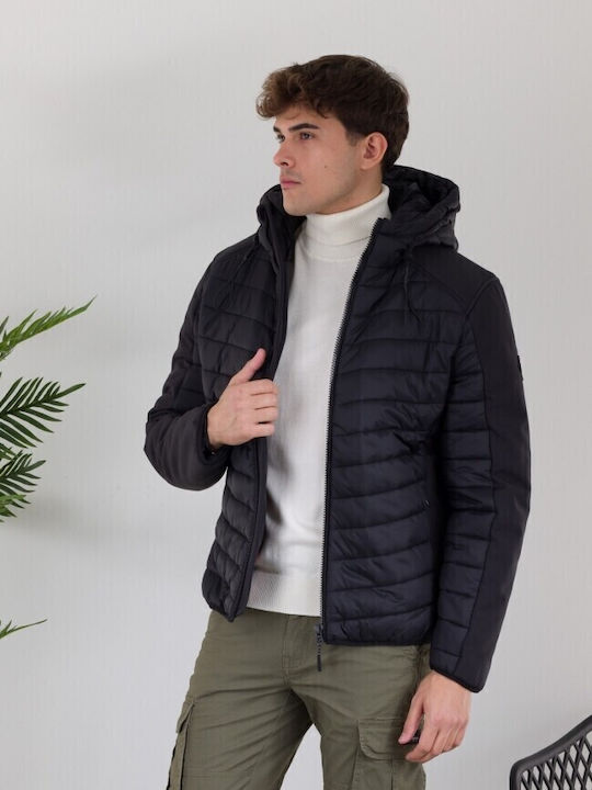 Jacket Μπουφάν Puffer Αδιάβροχο Μαύρο