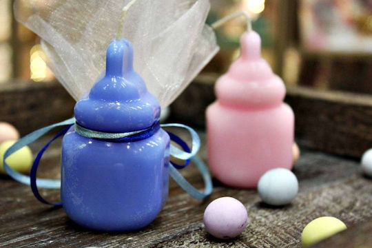 Christening Favor with Candle