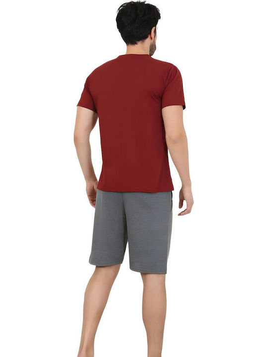 SNC Homewear Καλοκαιρινή Ανδρική Μπλούζα Πιτζάμας Βαμβακερή