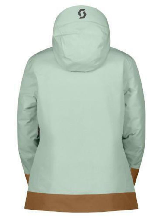 Scott 419904SCT_GRN_BRN Frauen Jacke aus für Ski & Snowboard Grün