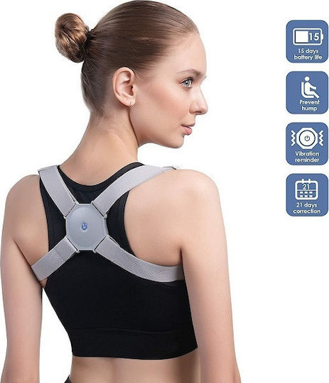 ACP Ρυθμιζόμενος Νάρθηκας Πλάτης Neoprene για Γυναίκες για Παιδιά σε Γκρι Χρώμα 2048982