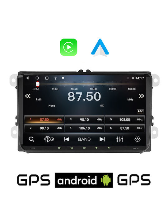 PerVoi Ηχοσύστημα Αυτοκινήτου 2DIN (Bluetooth/USB/WiFi/GPS/Apple-Carplay/Android-Auto) με Οθόνη Αφής 9"