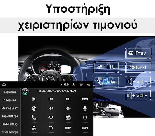 Kirosiwa Car Audio System for Nissan Tiida 2008 -2012 (Bluetooth/USB/AUX/WiFi/GPS) with Touch Screen 7"