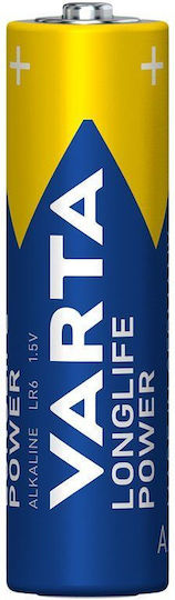 Varta 4 Pack Alkaline Batteries AA LongLife Power 1.5V
