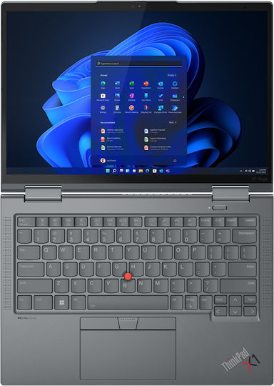 Lenovo ThinkPad X1 Yoga Gen 8 14" IPS FHD+ Touchscreen (i5-1355U/32GB/512GB SSD/W11 Pro) Сив Буреносен (Английски САЩ Клавиатура)