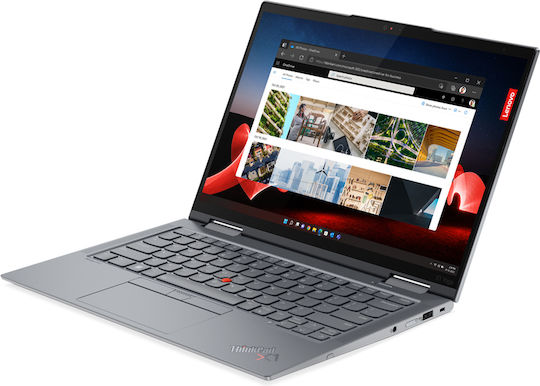 Lenovo ThinkPad X1 Yoga Gen 8 14" IPS FHD+ Touchscreen (i5-1345U/32GB/1TB SSD/W11 Pro) Сив Буреносец (Английски САЩ Клавиатура)