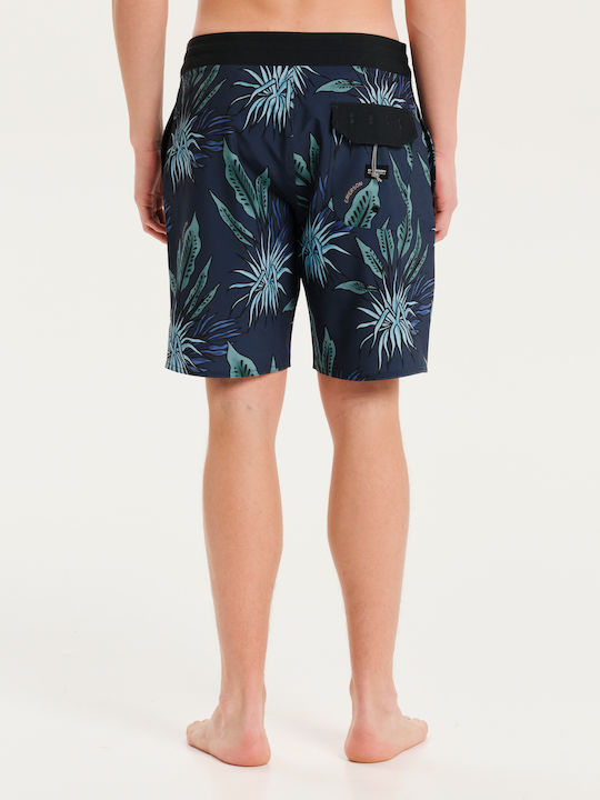 Men's Swimwear Bermuda Blue with Patterns