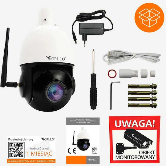 Orllo Z10 IP Камера за наблюдение Wi-Fi Full HD+ 4MP Водоустойчива с Двупосочна Комуникация