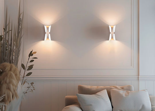 Trio Lighting Μοντέρνο Φωτιστικό Τοίχου με Ντουί GU10 Λευκό 10x11x10εκ.