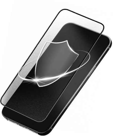 Ματ Tempered Glass Μαύρο (iPhone 13 Pro Max)