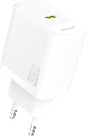 Dudao Charger Without Cable GaN with USB-C Port 30W Power Delivery Whites (A27P)