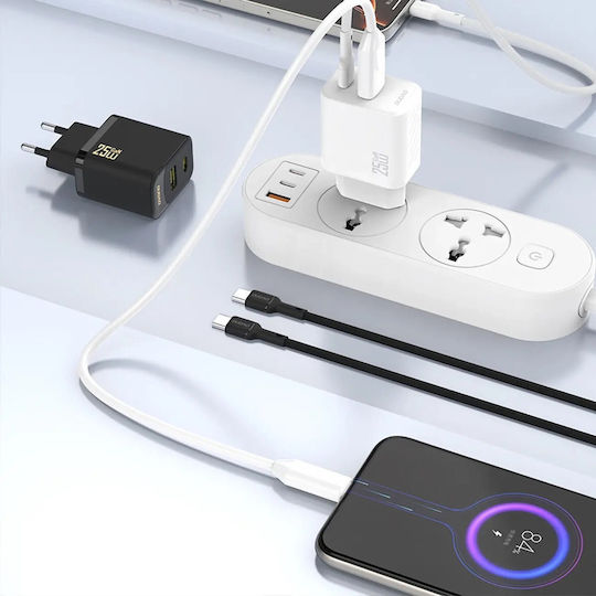 Dudao Φορτιστής Χωρίς Καλώδιο GaN με Θύρα USB-C 25W Power Delivery Μαύρος (A27)