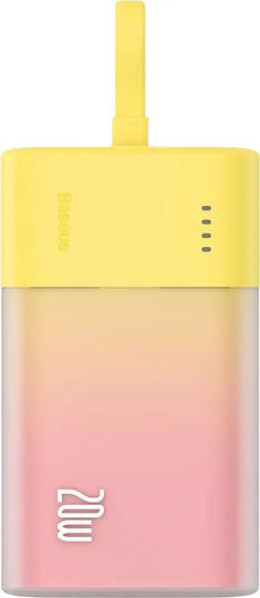 Baseus Popsicle Power Bank 5200mAh 20W cu Port USB-C Galben
