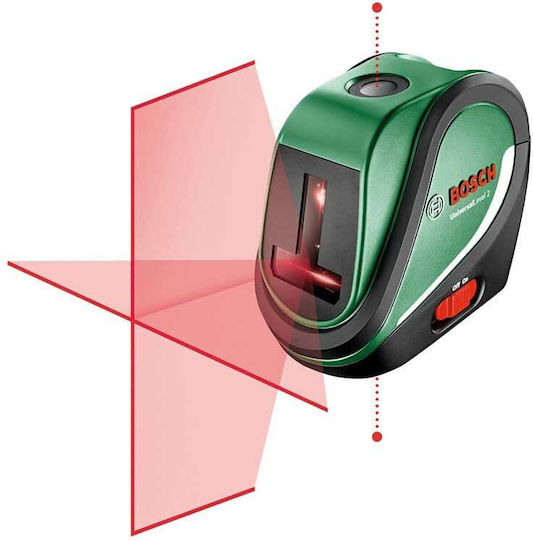 Bosch UniversalLevel 2 Set Αυτορυθμιζόμενο Γραμμικό Αλφάδι Laser Κόκκινης Δέσμης 1.5V με Εύρος Εργασίας 10m