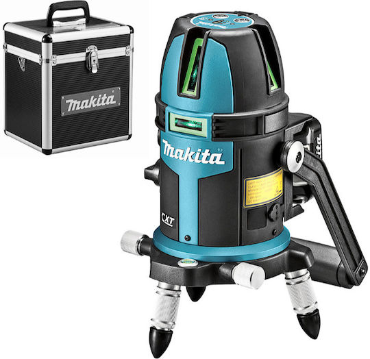 Makita Линейно Лазерен нивелир Зелен лъч 12V с Работен обхват 20м