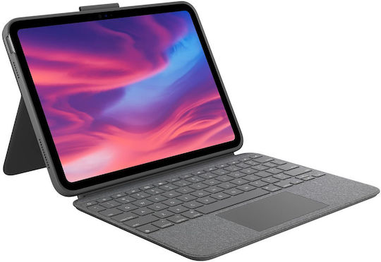 Logitech Combo Touch Flip Cover με Πληκτρολόγιο στα Ισπανικά Γκρι