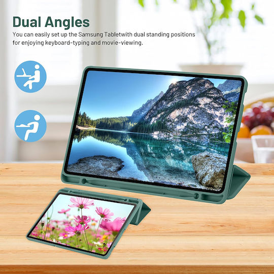 Techsuit Flip Cover Grün (Samsung Galaxy Tab S6 Lite)