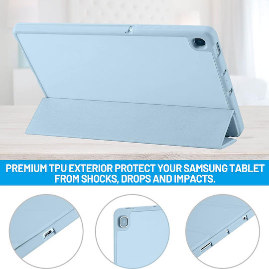 Techsuit Flip Cover Γαλάζια (Samsung Galaxy Tab S6 Lite (2020/2022/2024))