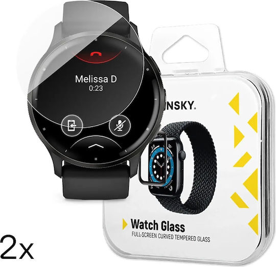 Full Glue Tempered Glass for the Garmin Venu 2pcs