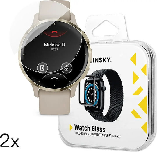 Wozinsky Full Glue Tempered Glass for the Garmin Venu 2pcs