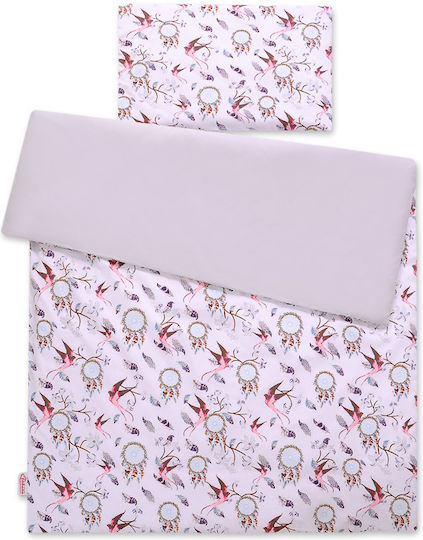 Bobono Kinderbettbezug Pink 90x120cm