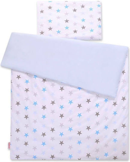 Bobono Set Kinderbettbezug Gray And Blue 90x120cm
