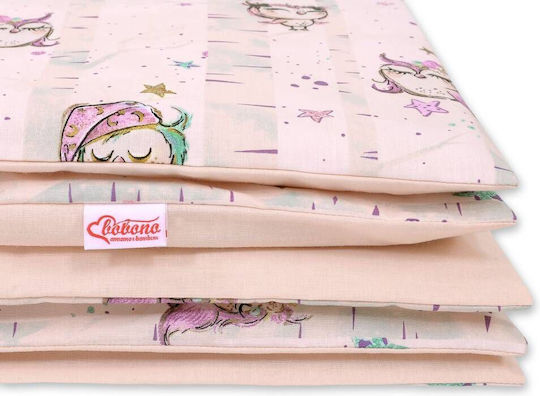 Bobono Детски Плик за Завивка Единичен Powder Pink 100x135бр