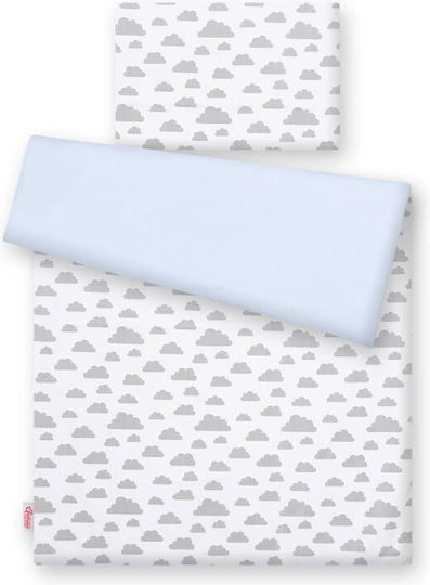 Bobono Παιδική Παπλωματοθήκη Μονή Gray, Blue 100x135εκ.