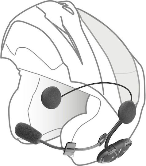 Interphone Active Ενδοεπικοινωνία Μονή για Κράνος Μηχανής με Bluetooth