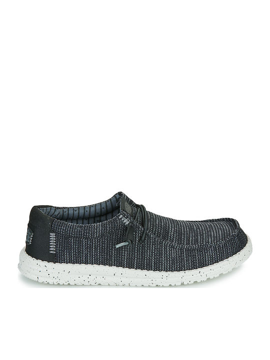 Wally Stretch Sox Ανδρικά Μοκασίνια σε Μαύρο Χρώμα
