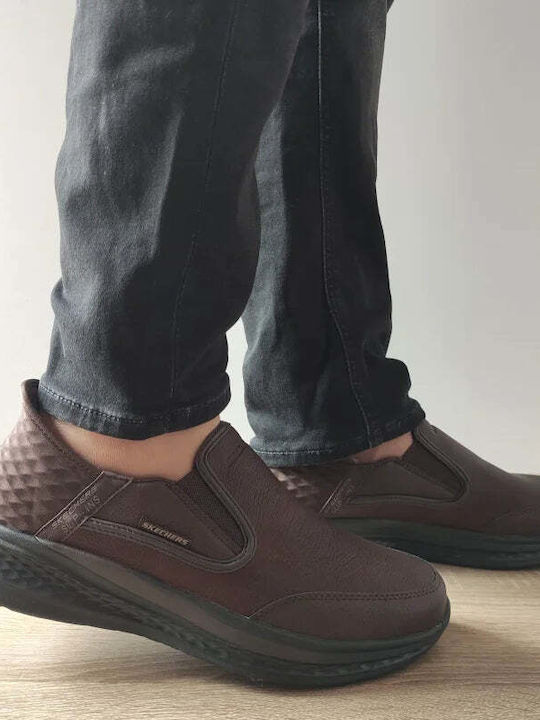 Men's Leather Moccasins Brown Relaxed Fit