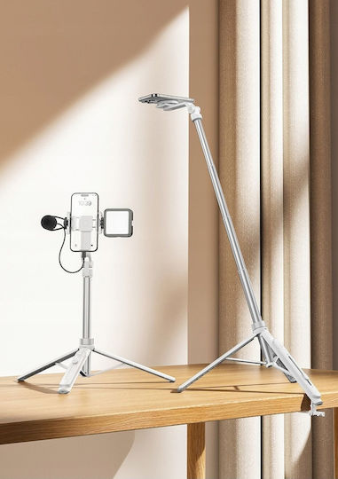 Ulanzi TT88 Selfie Stick Cell Phone Tripod Bluetooth White