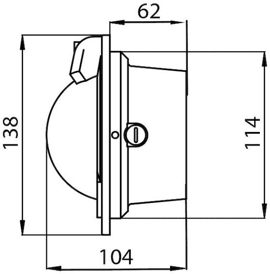 Eval BP1 Busolă pentru Barcă Busolă orizontală montată încastrat, 114x104mm