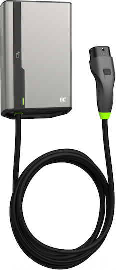 Green Cell Wandmontierter Dreiphasiger Elektroauto-Ladestation 22kW mit Integriertem Kabel Typ 2 (EVGC021B2275)