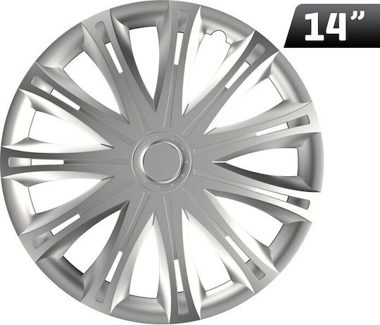AMiO Τάσι Αυτοκινήτου Hubcap Spark 1τμχ 14" Ασημί
