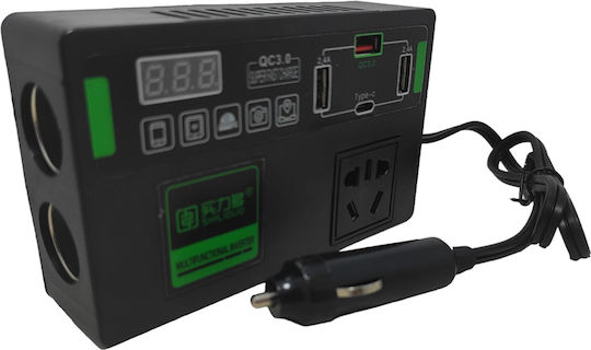 Car Inverter Modified Sinewave for 12V DC with 4xUSB