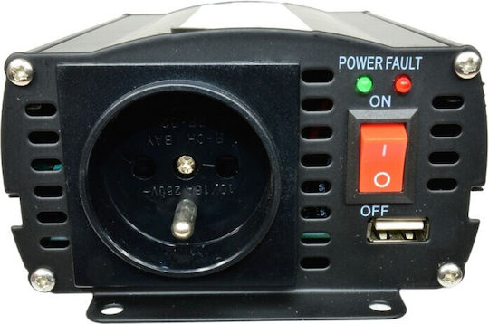 Volt Polska Inverter Αυτοκινήτου Τροποποιημένου Ημιτόνου 500W για 12V DC