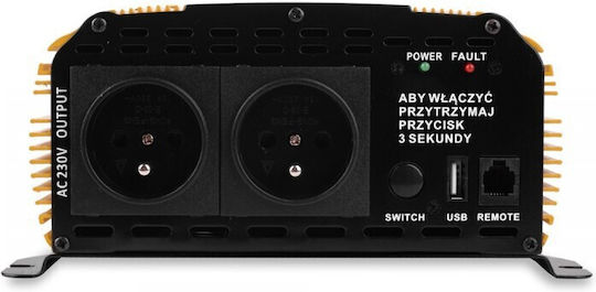 Volt Polska Inverter Αυτοκινήτου 1200W για 12V DC