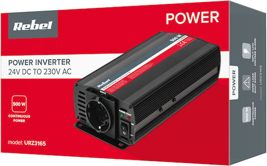 Kemot Invertor Auto Modificat Sine Wave 500W pentru Convertirea 24V DC în 230V AC